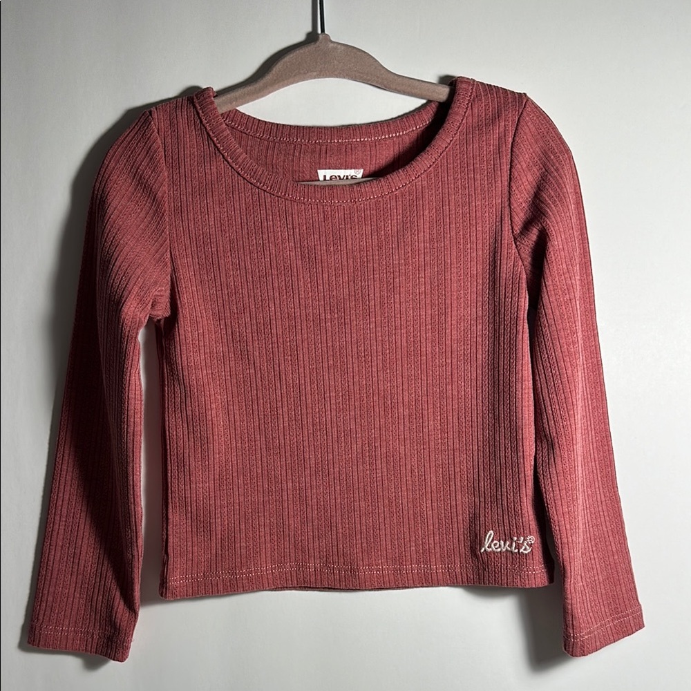 Kids Long Sleeve Maroon Top